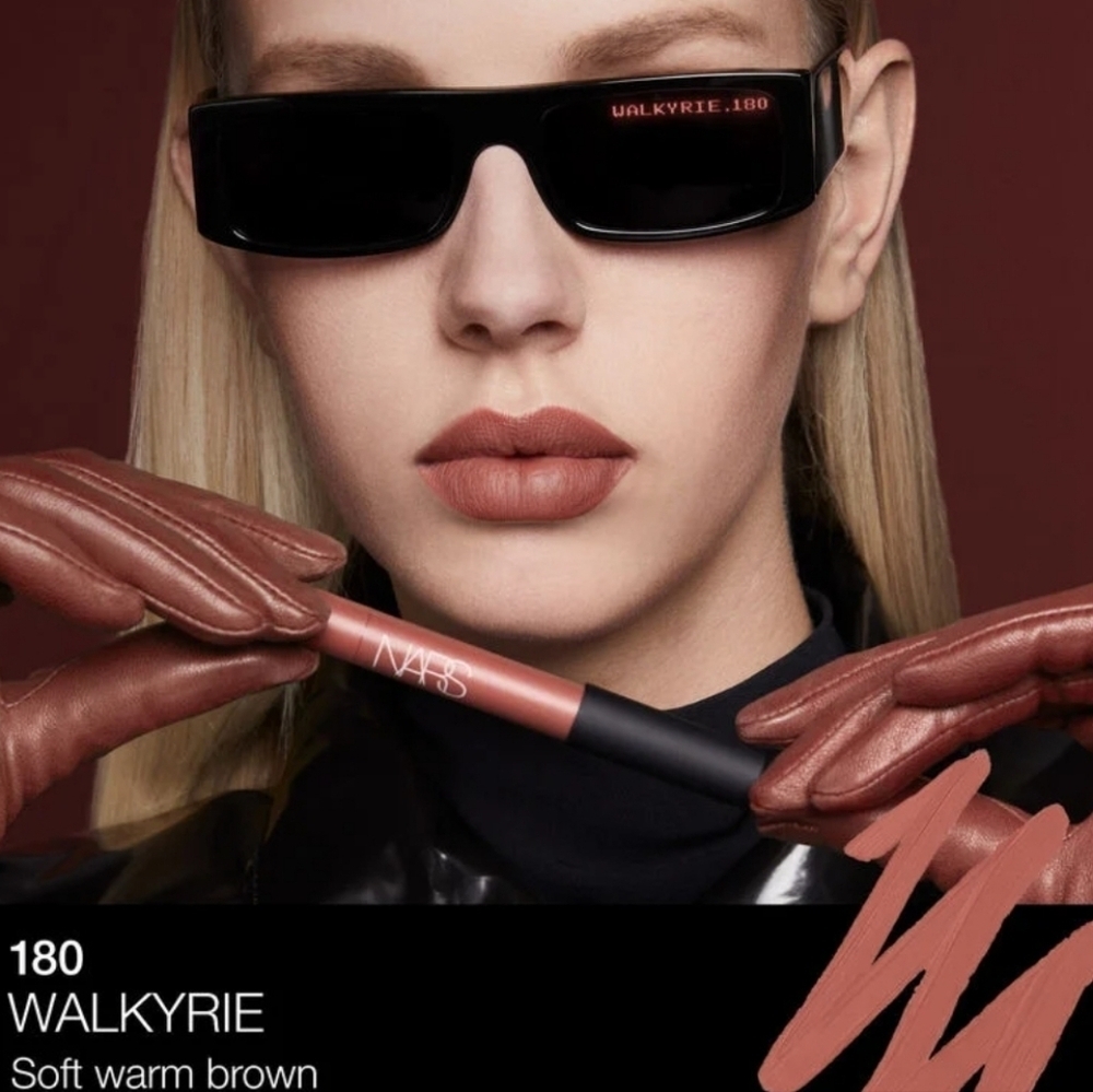 NARS Powermatte High Intensity Lip Pencil: Walkyrie 180 Soft Wm Brown .05oz NIB - Picture 3 of 7